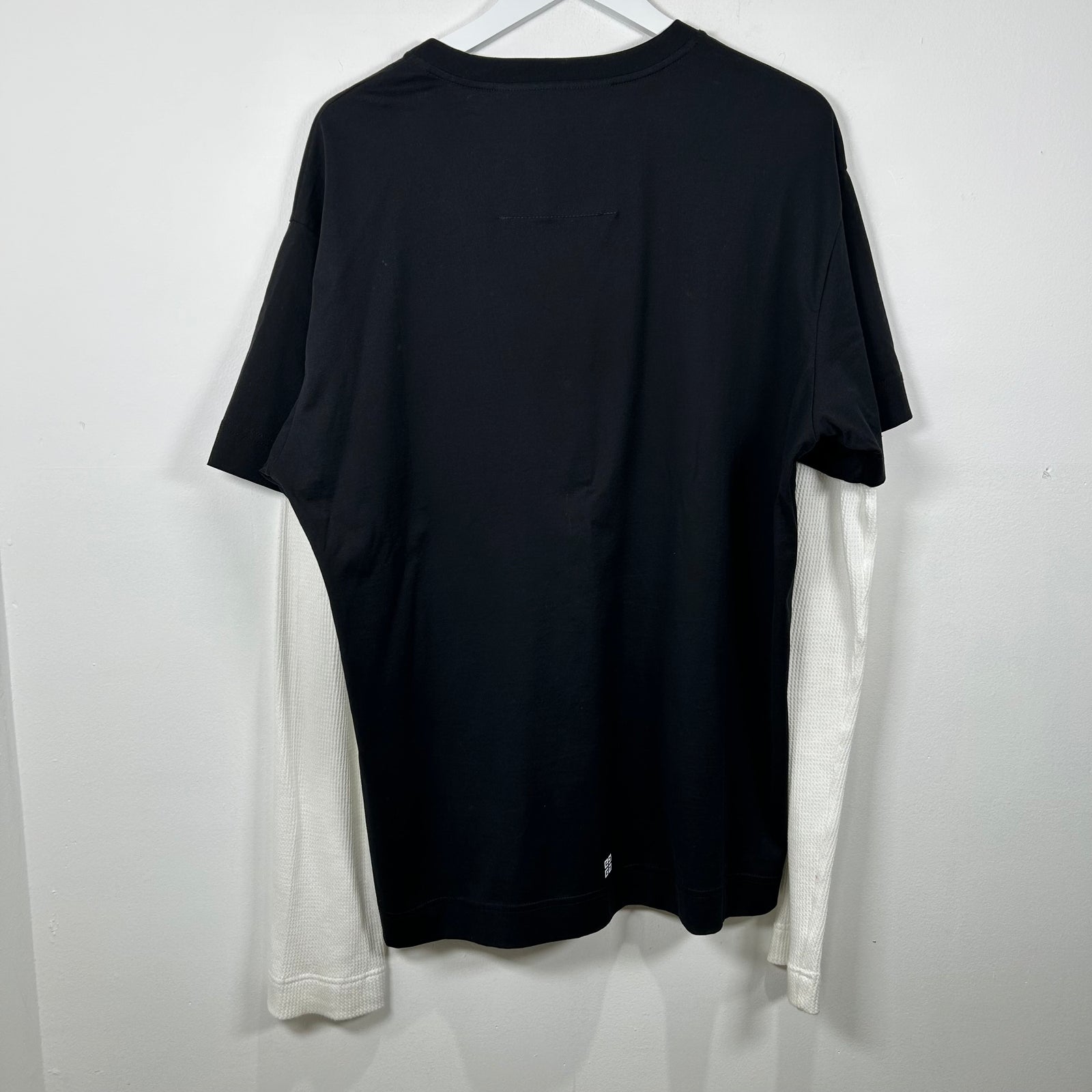 Givenchy Graphic Logo Layered Thermal Longsleeve T-Shirt Size XL