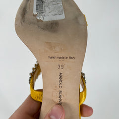 Manolo Blahnik Sako Embellished Sandals Size 39