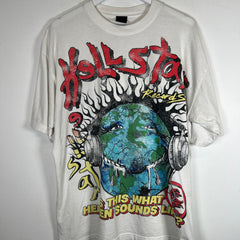 Hellstar White ‘Heaven On Earth’ T-Shirt Size L