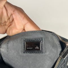 Vintage Fendi Black Canvas Zucchino Pochette