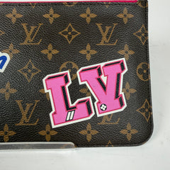 Louis Vuitton Monogram Travel Stickers Neverfull Pouch