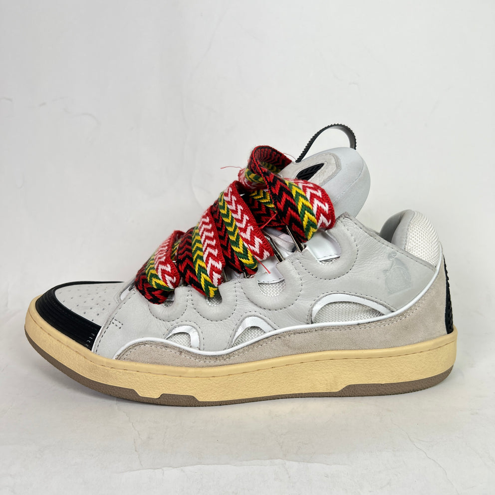Lanvin White OG Curb Sneaker Size 43