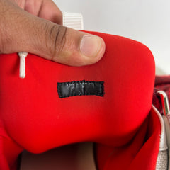 Lanvin Red/White Curb Sneaker Size 44