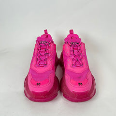 Balenciaga Hot Pink Triple S Sneaker Size 38