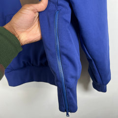 Bape Blue Ape College Logo Puffer Hoodie Size M