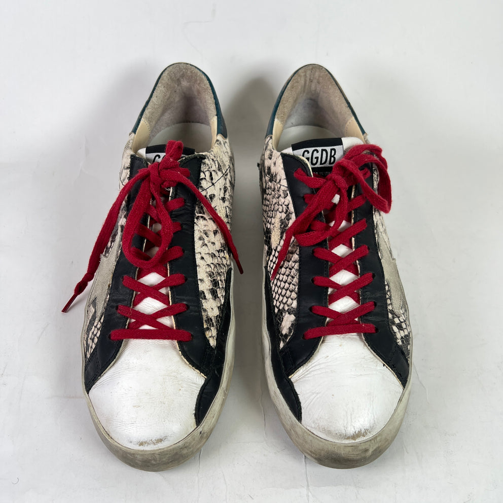 Golden Goose Python Superstar Sneakers