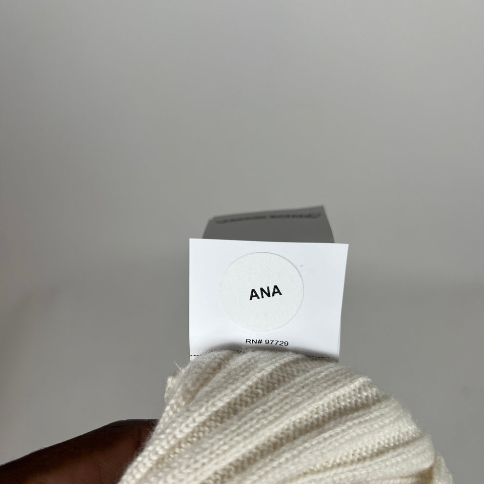 Chrome Hearts White Plus Cross Cashmere Beanie