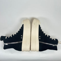 Rick Owens Drkshdw Black/MIlk Mega Bumper Ramones Size 44.5