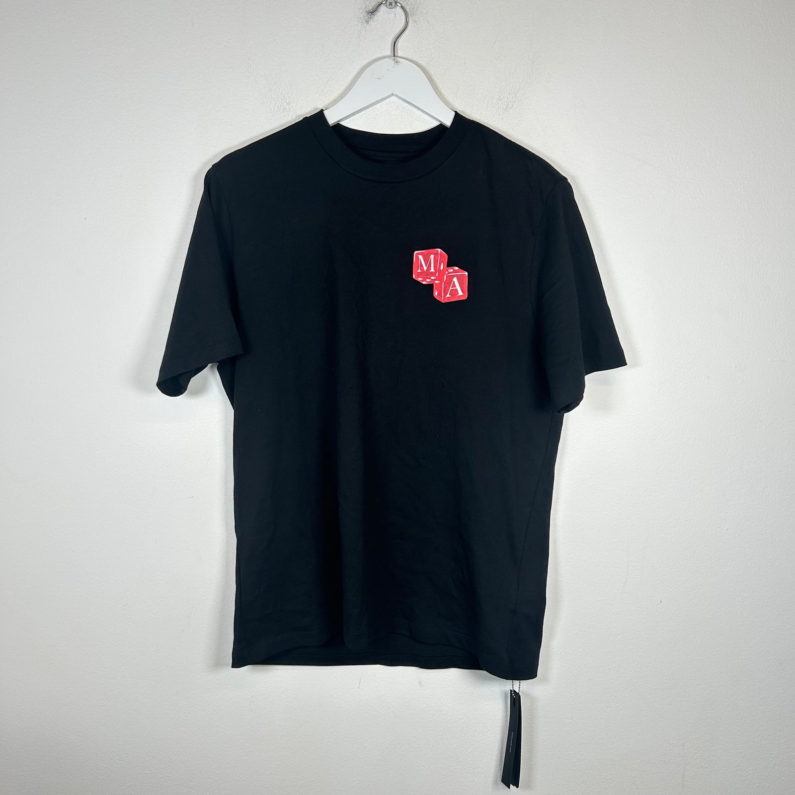 Amiri Black Dice Logo T-shirt Size S