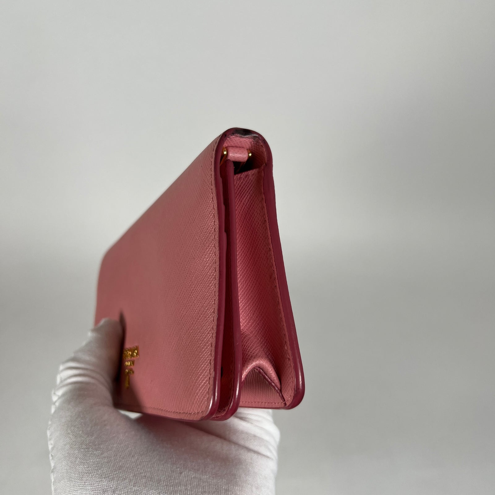Prada Vitello Saffiano Neutral Pink