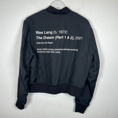 Amiri x Wes Lang Black Dual Skull Bomber Jacket Size M