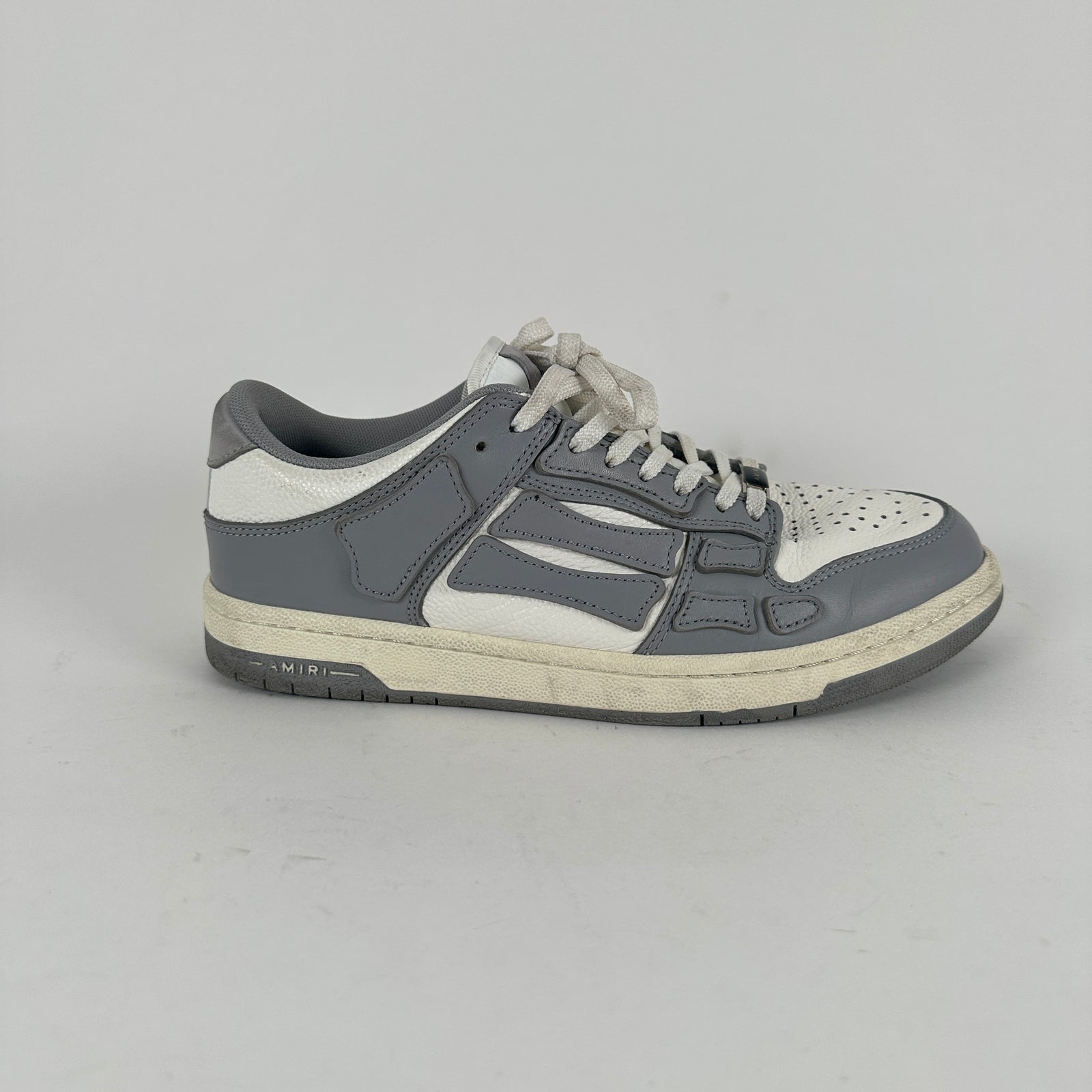 Amiri Grey Bone Low Top Sneaker Size 8
