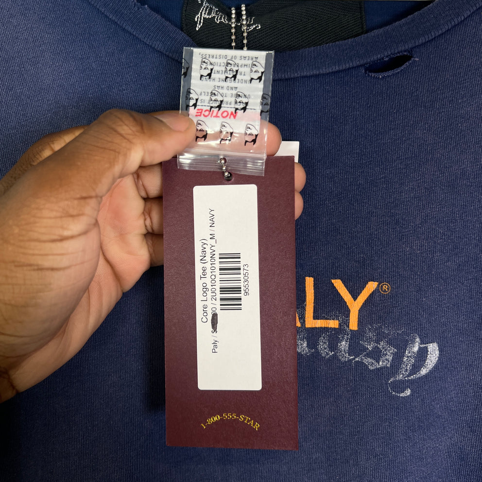 Paly Hollywood Navy Core Logo T-Shirt