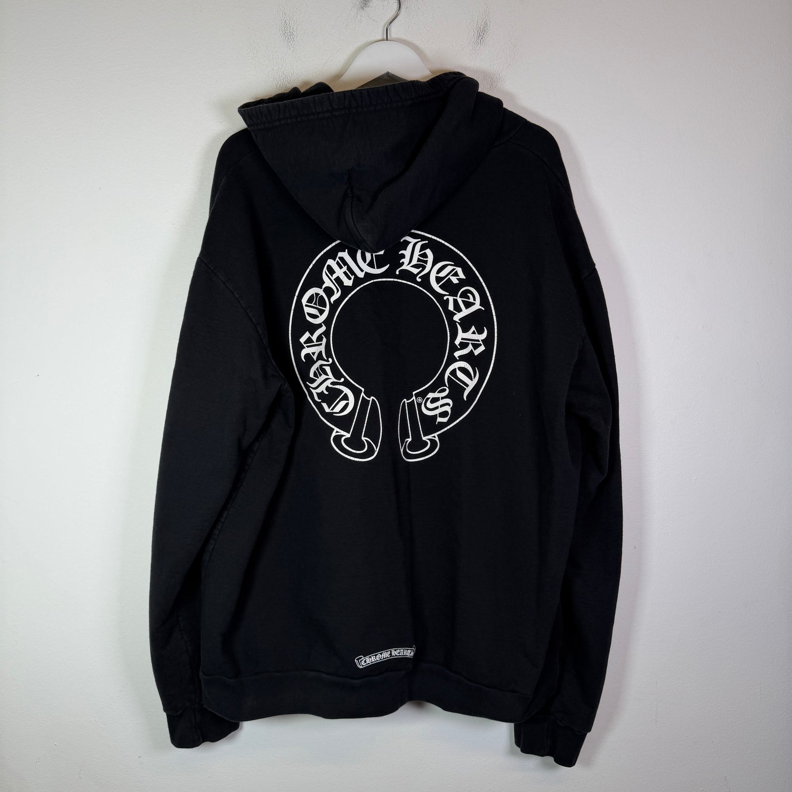 Chrome Hearts Horseshoe Floral Cross Zip-Up Hoodie