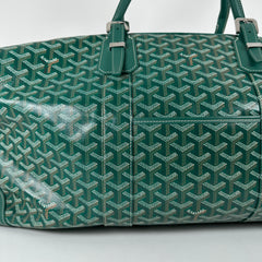 Goyard Goyardine Green Boeing 55 Travel Duffle Bag