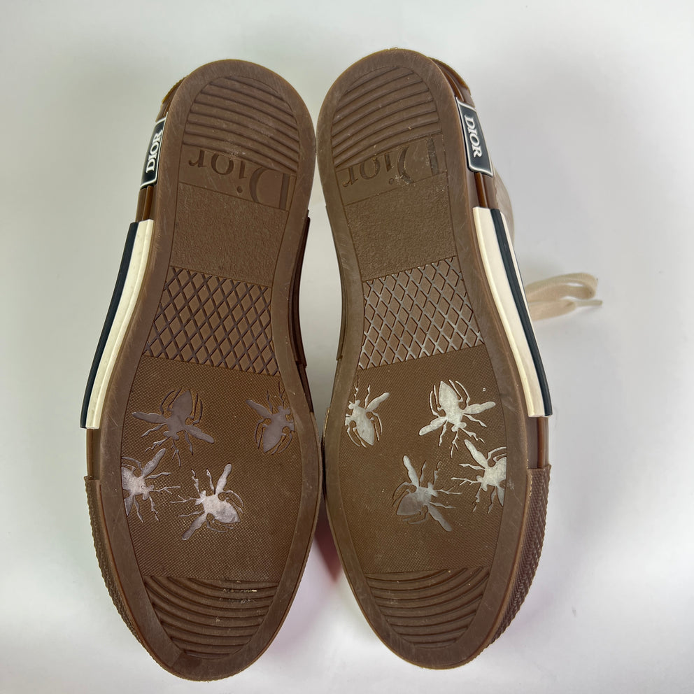 Dior B23 Brown Oblique High-Top Sneakers