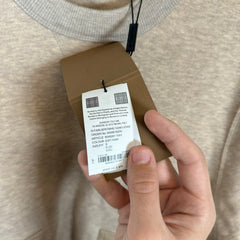Burberry Tan Patchwork Wool Sweater Size S