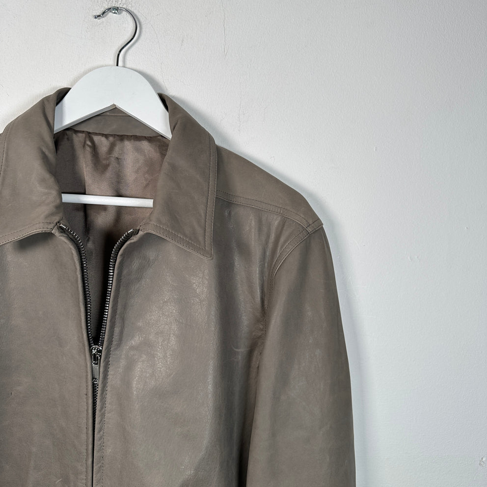 Rick Owens SS24 Lido Dust Leather Jacket Size 50