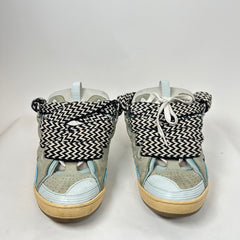 Lanvin Teal Blue Curb Sneaker Size 42