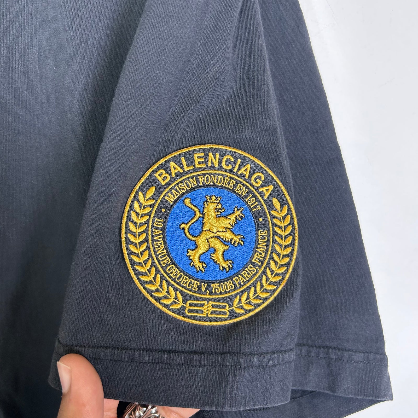 Balenciaga Uniform Patch Logo T-Shirt