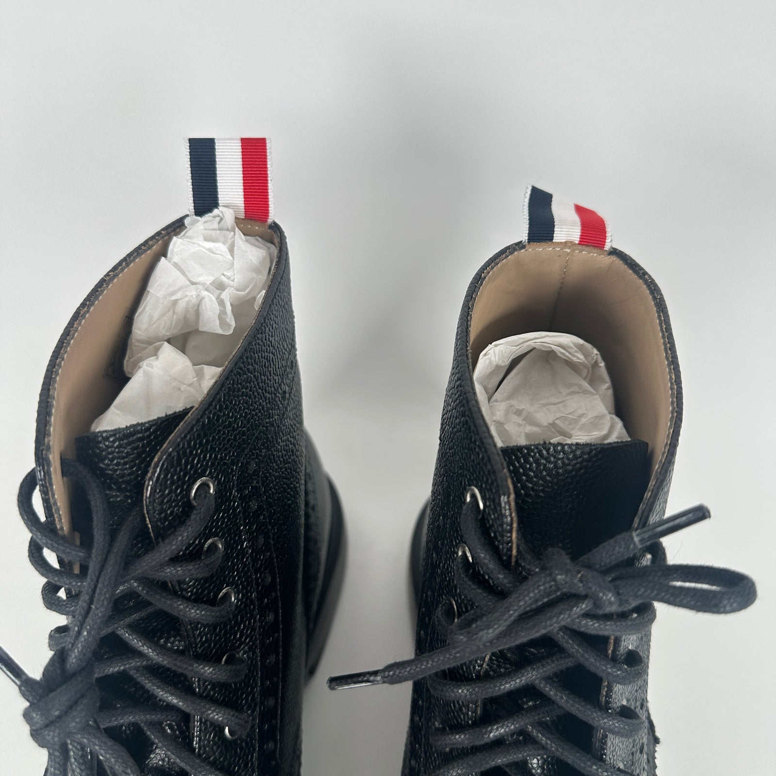 Thom Browne Wingtip Pebble Grain Boot Size 8
