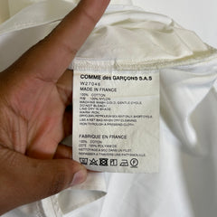 CDG SHIRT White Hybrid Jacket Size L