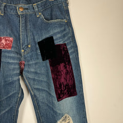 Number (N)ine Kurt Cobain Denim Patch Jeans Size 4x32