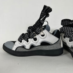 Lanvin Grey/Black Curb Sneakers Size 44
