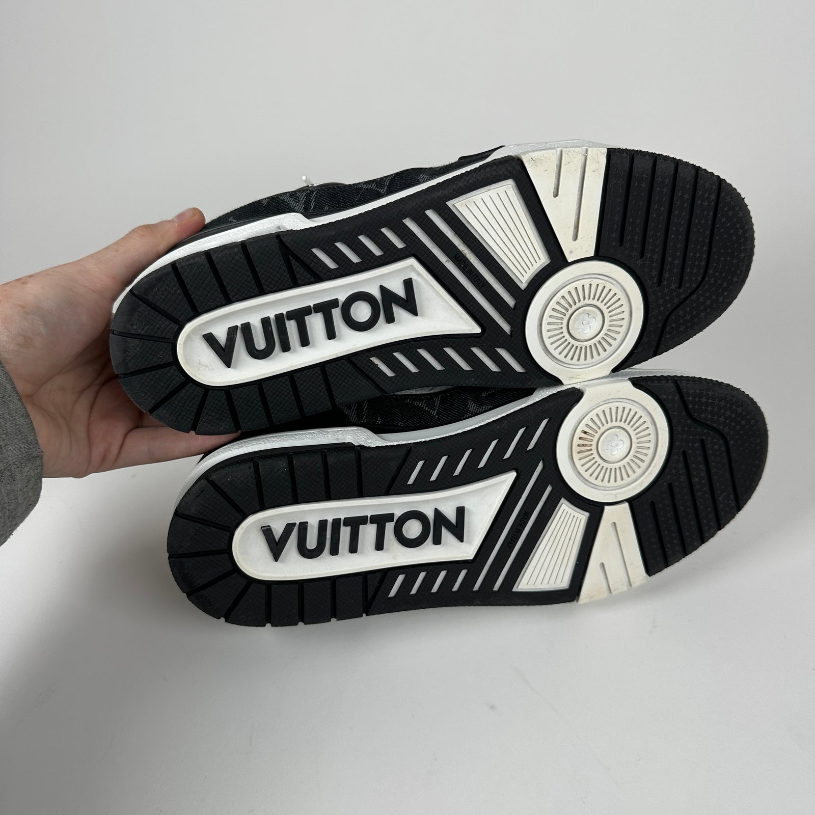 Louis Vuitton Monogram Denim Trainers Size 6LV