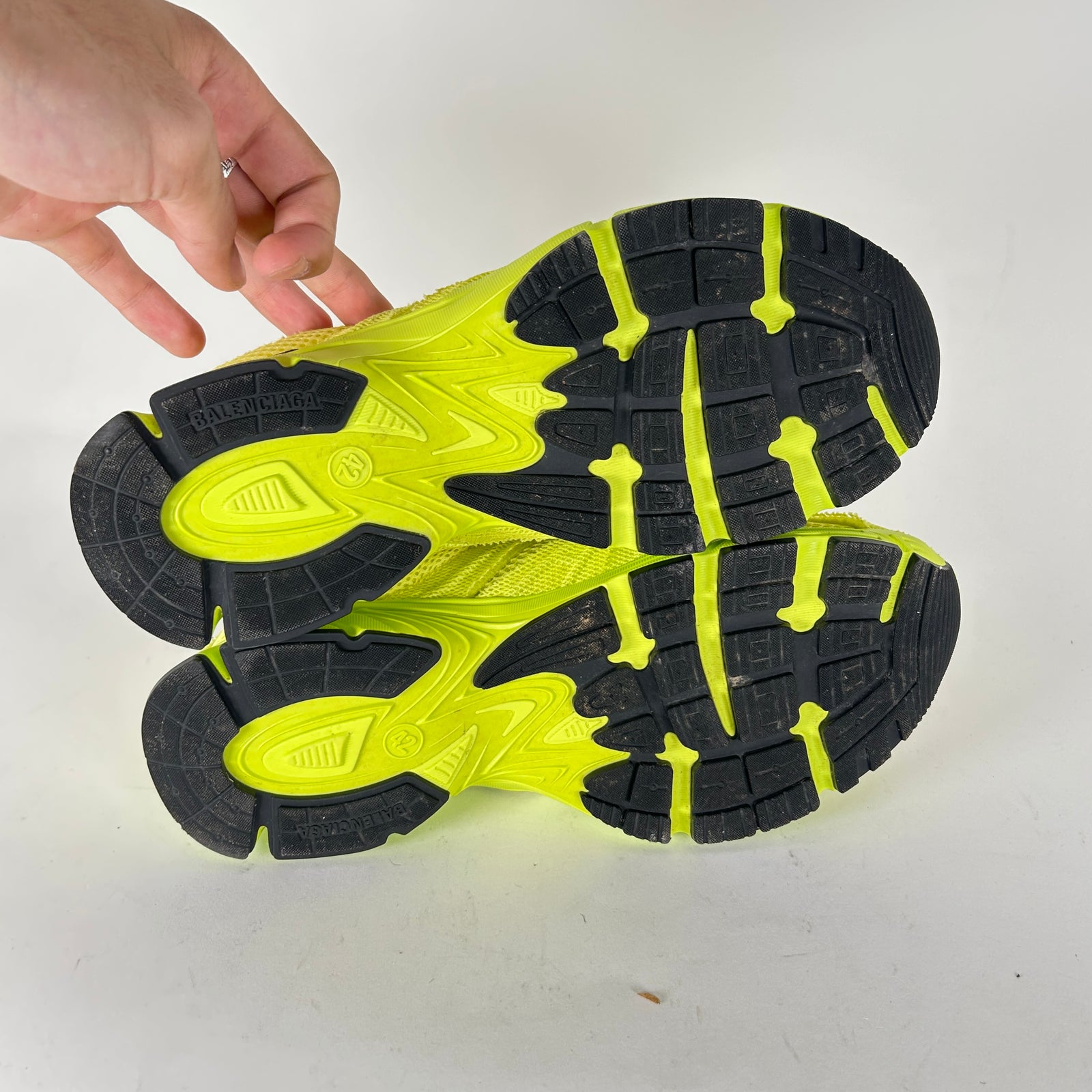 Balenciaga Neon Yellow Phantom Sneakers Size 42