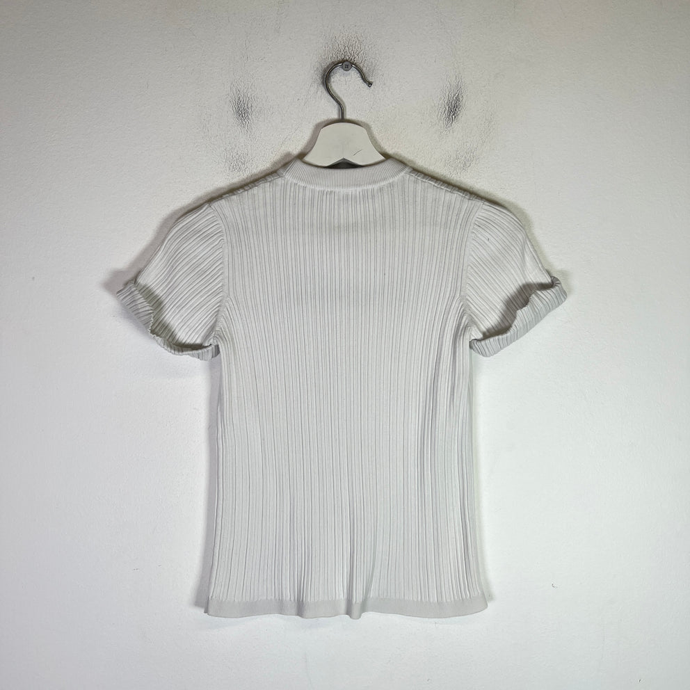 Chanel 2021 Ribbed Knit Intarsia T-Shirt