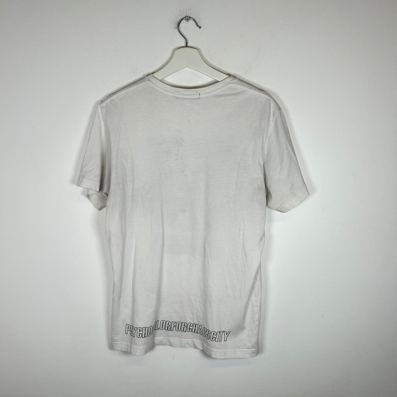 Undercover White "Psyco Color For Chaos City" T-shirt Size M