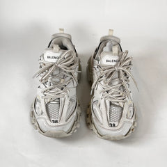 Balenciaga White Track Sneakers Size 38