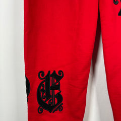 Supreme Red Old English Logo Sweatpants Size L