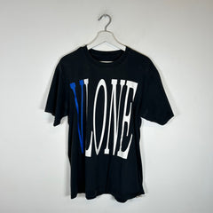Vlone Black/Blue Logo T-Shirt Size M