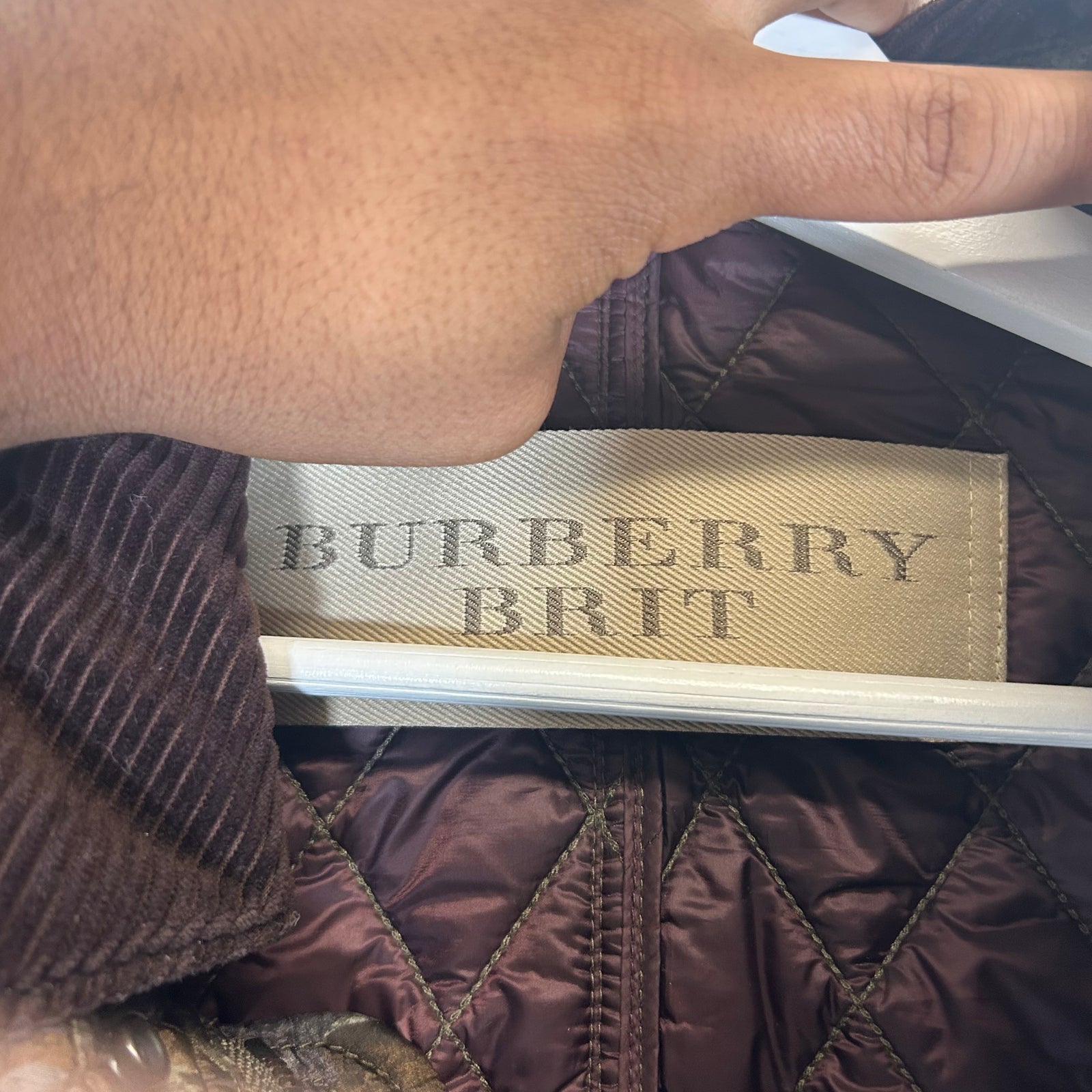 Burberry Brit Camo Quilted Jacket Size M
