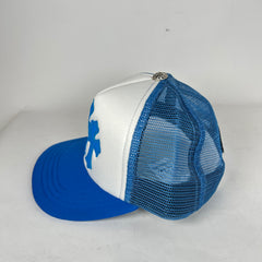 Chrome Hearts Blue Cemetery Patch Trucker Hat