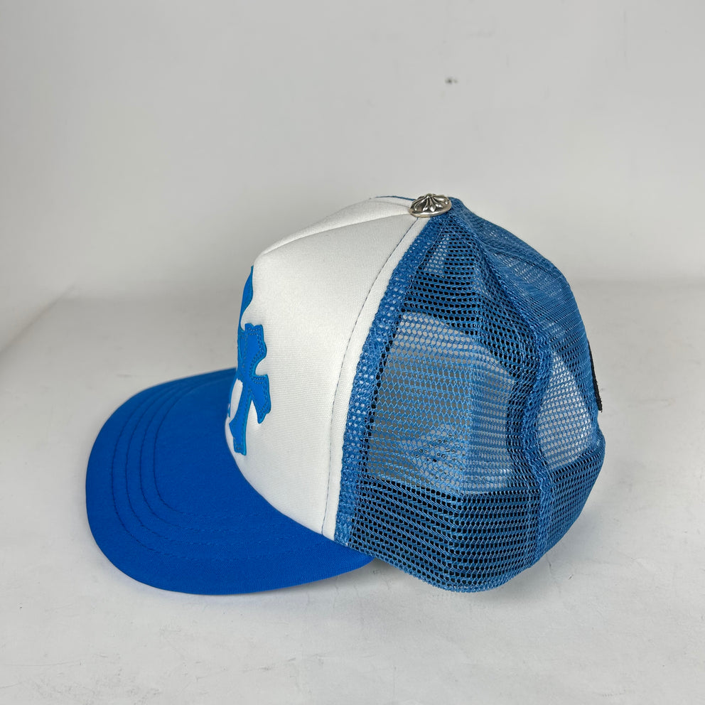 Chrome Hearts Blue Cemetery Patch Trucker Hat