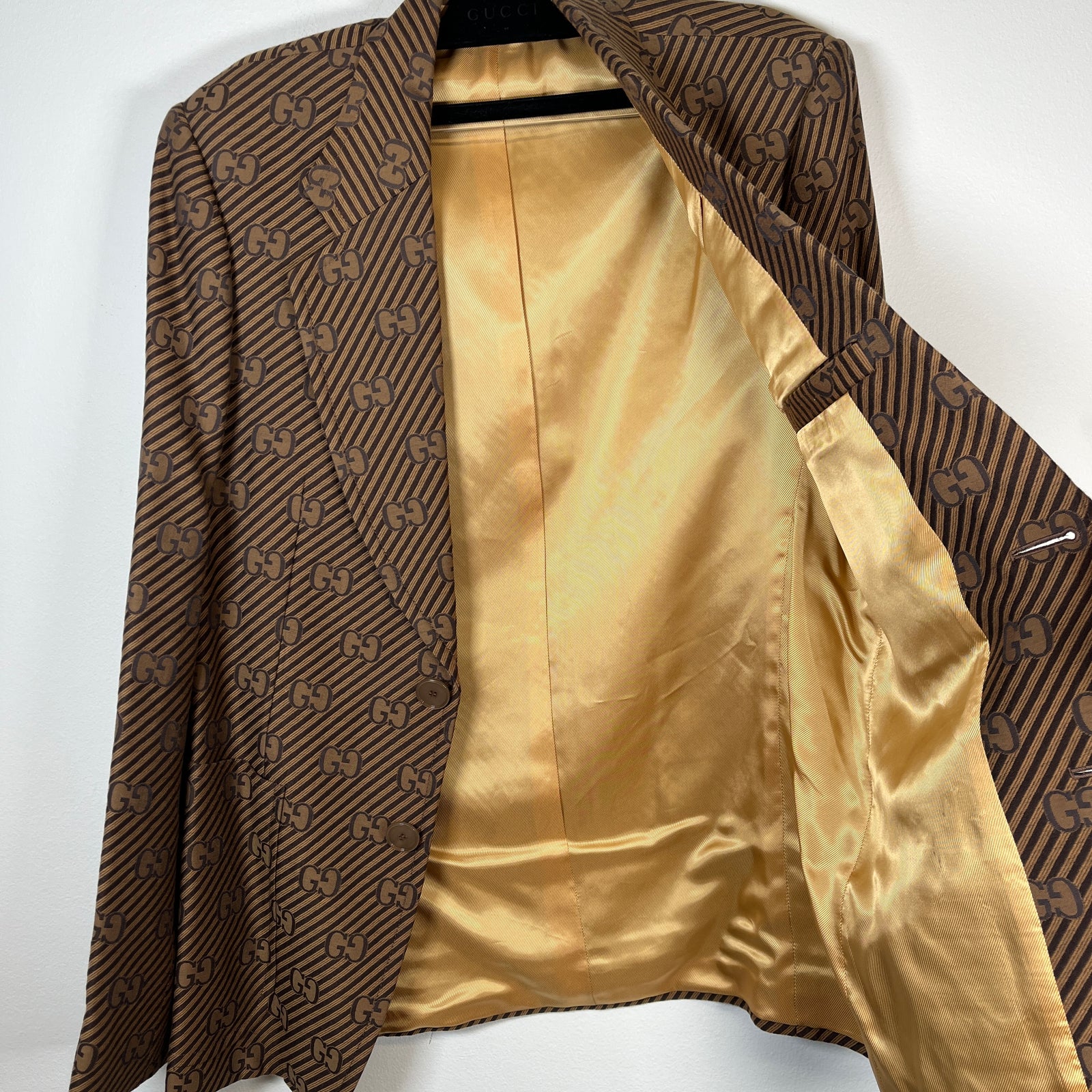 Gucci Diagonal GG Monogram Brown Suit Set