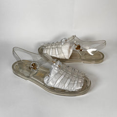 Gucci GG Transparent Fisherman Sandal Size 9