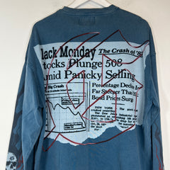 Godspeed Teal Black Monday Longsleeve Size M