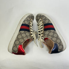 Gucci Beige GG Supreme Ace Sneaker Size 37.5