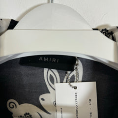 Amiri Black Allover Rabbit Bowling Shirt Size XL