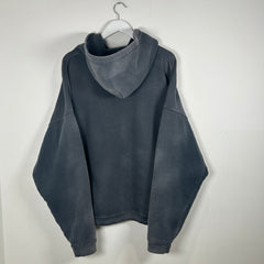 Enfants Riches Deprimes Distressed Grey Washed Logo Hoodie Size XL