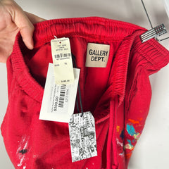 Gallery Dept Red Paint Splatter Shorts Size XL