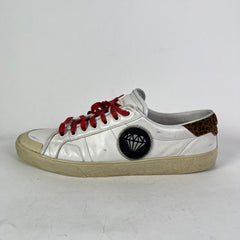 Saint Laurent SL 37 Diamond Leather Court Sneakers