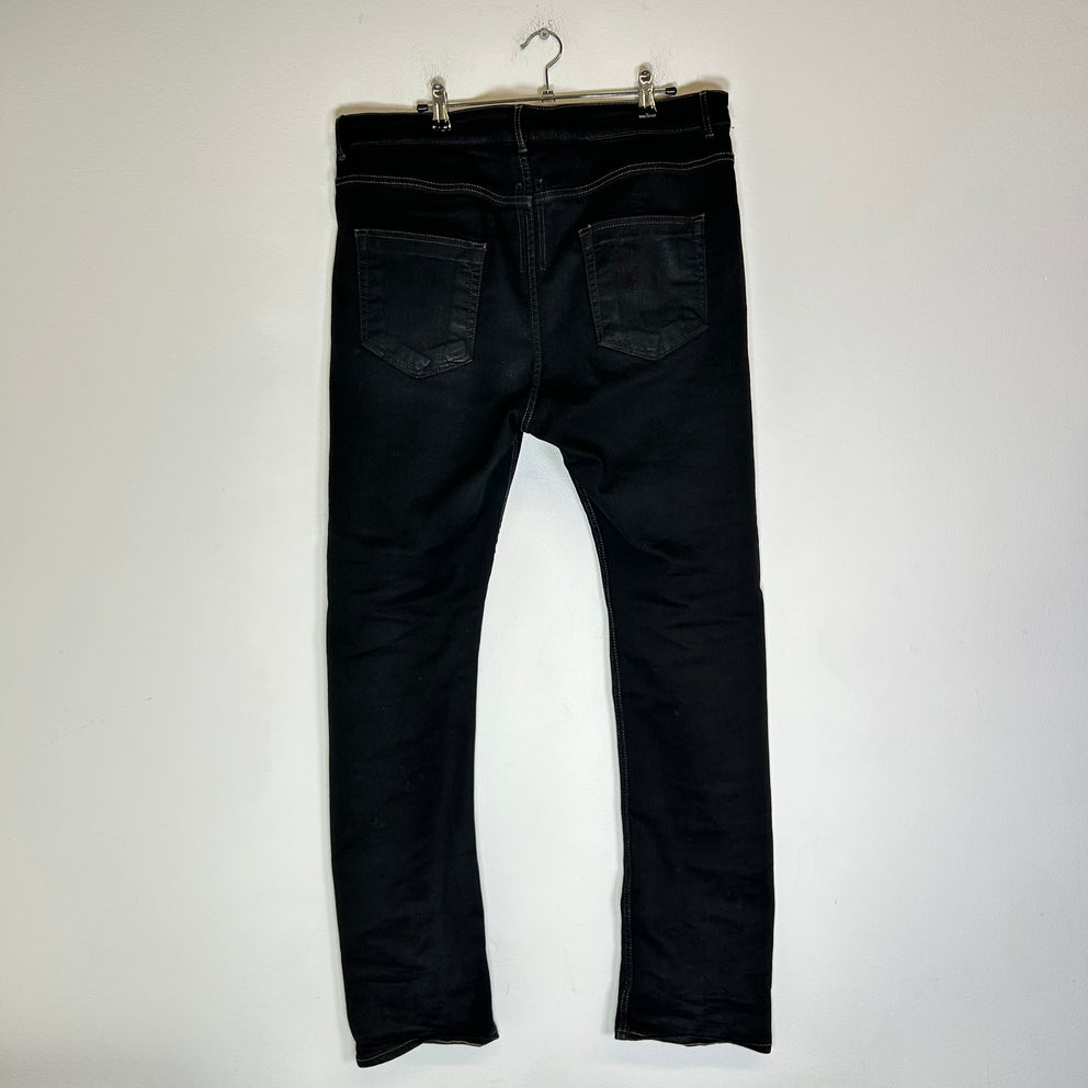 Rick Owens DRKSHDW Waxed Detroit Cut Jeans
