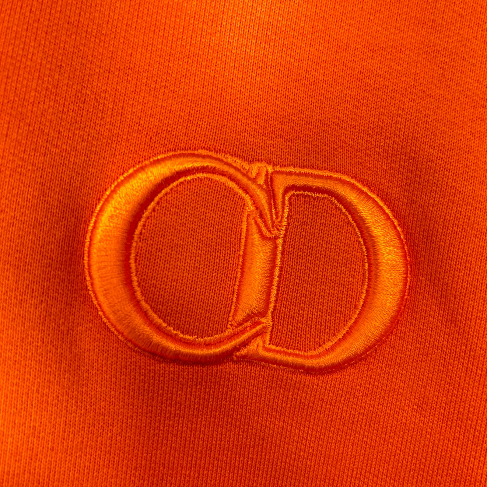 Dior Orange CD Icon Hoodie Size M