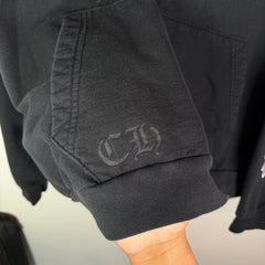 Chrome Hearts Horseshoe Floral Cross Zip-Up Hoodie
