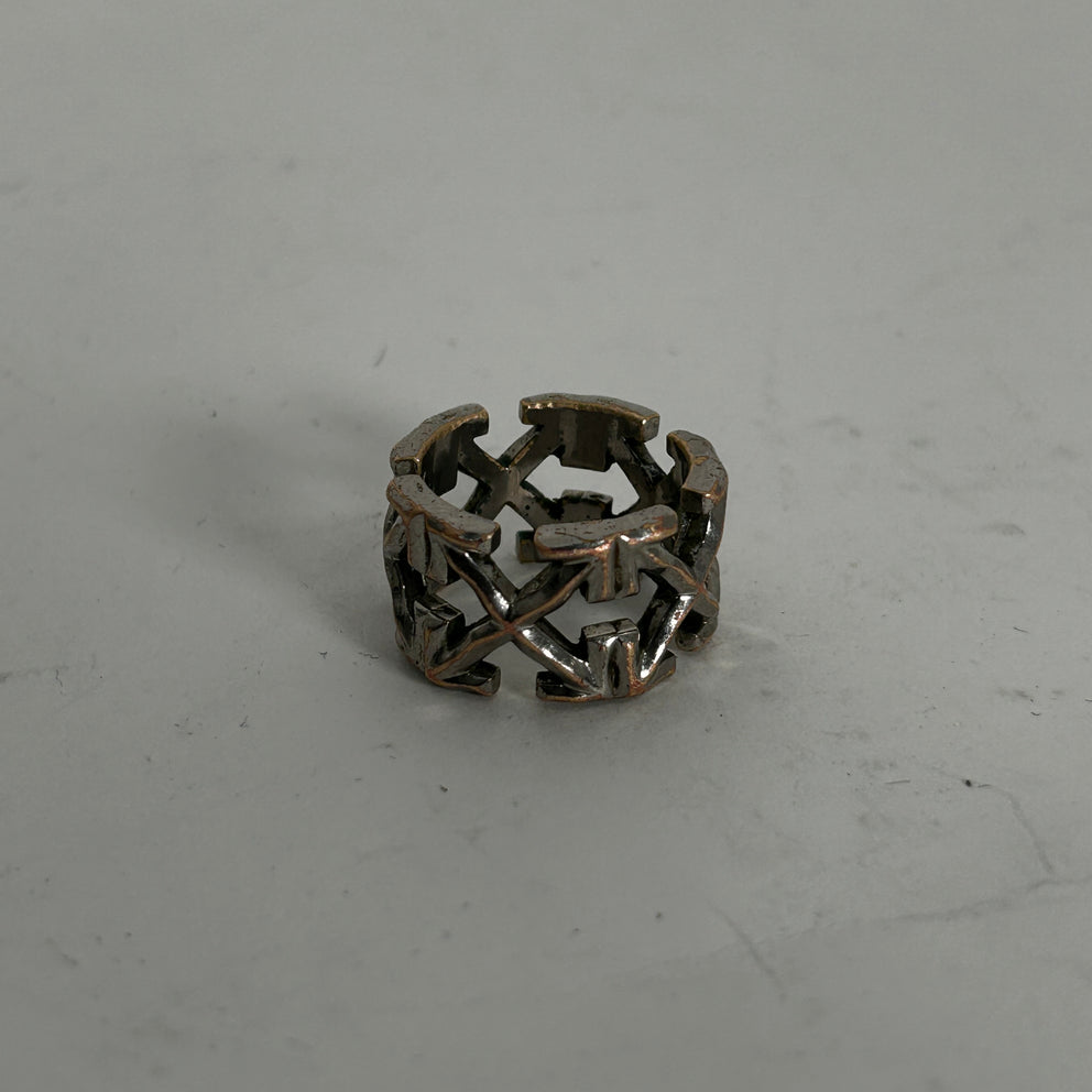 Off-White 'Arrows' Silver Ring